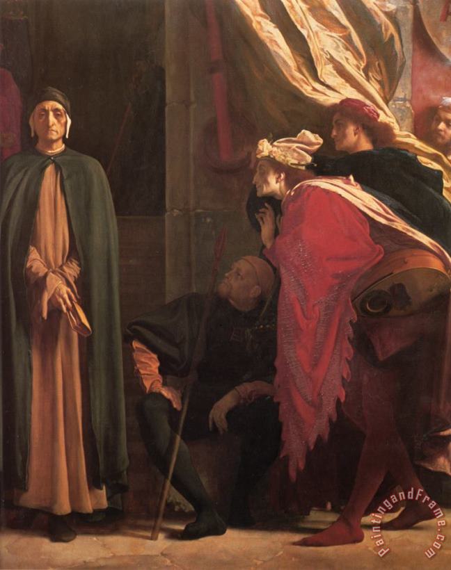 Lord Frederick Leighton Dante in Exile [detail Right] Art Print